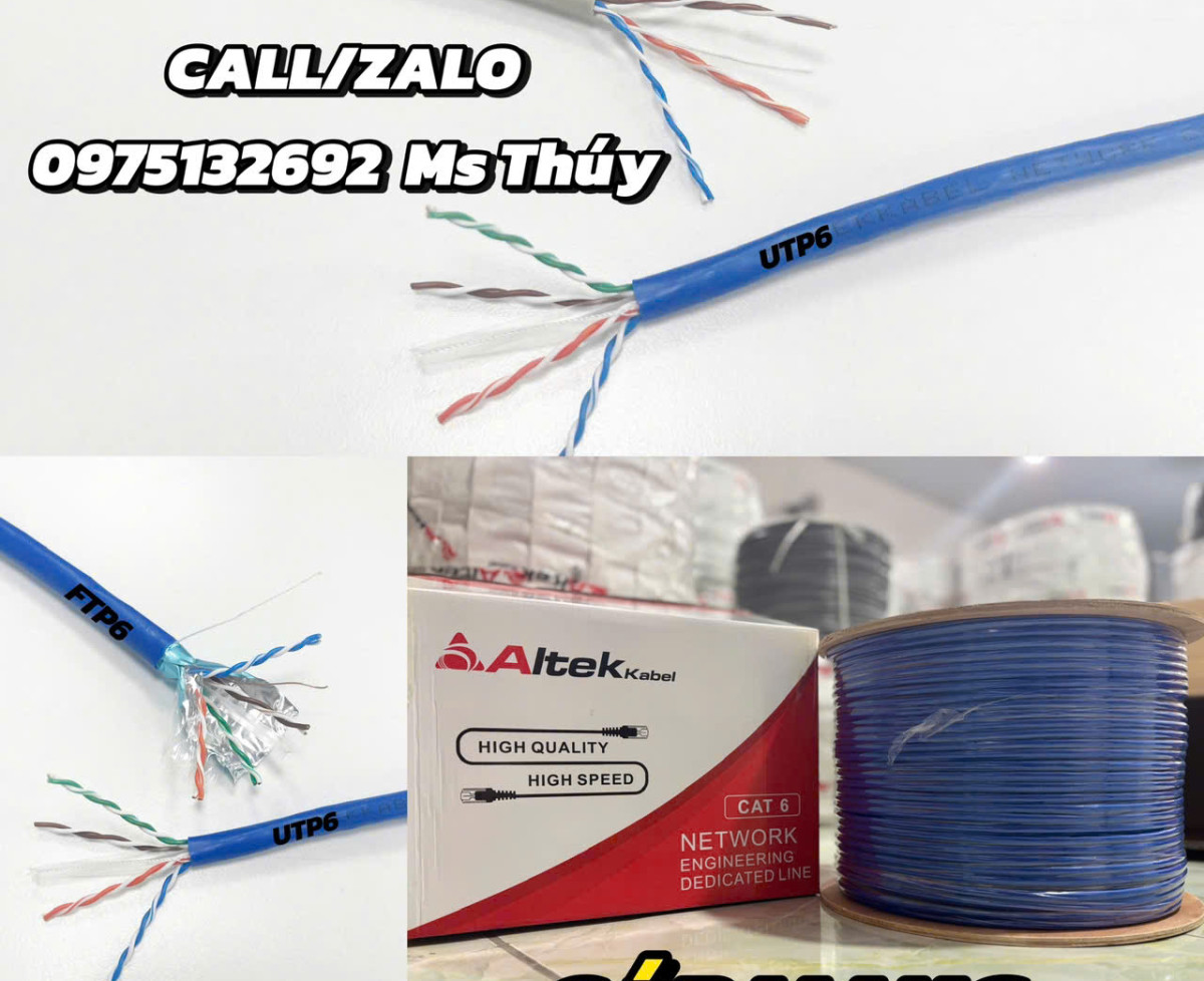 Cáp mạng UTP - Cáp mạng chống nhiễu FTP  Altek Kabel