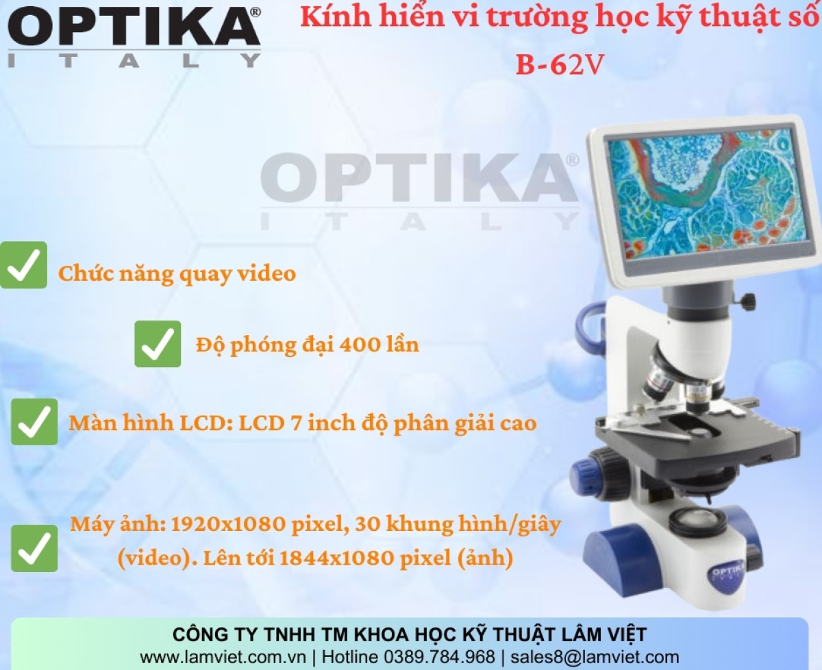 Kính Hiển Vi B-60 Series từ Optika Italy