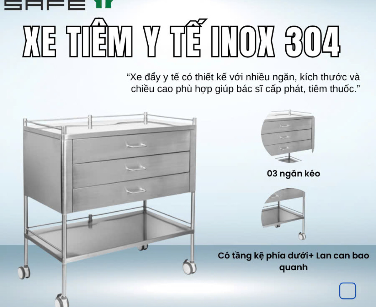 Xe đẩy y tế Lamsafe