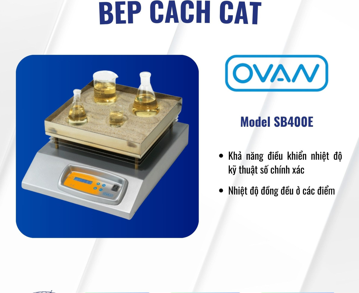 Bếp Gia Nhiệt Dùng Cát Hiển Thị Số Ovan-model SB400E