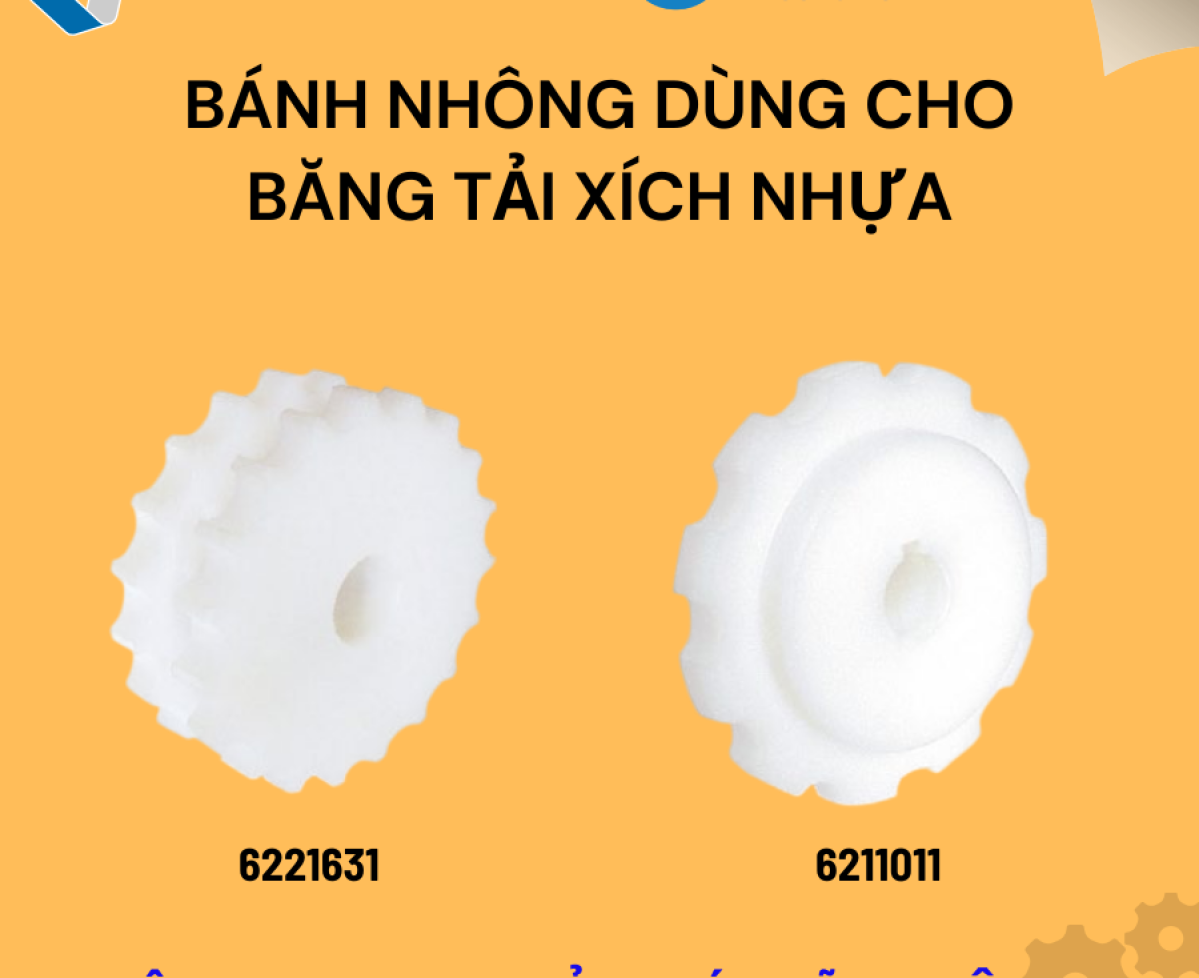 Bánh nhông dùng cho băng tải xích nhựa