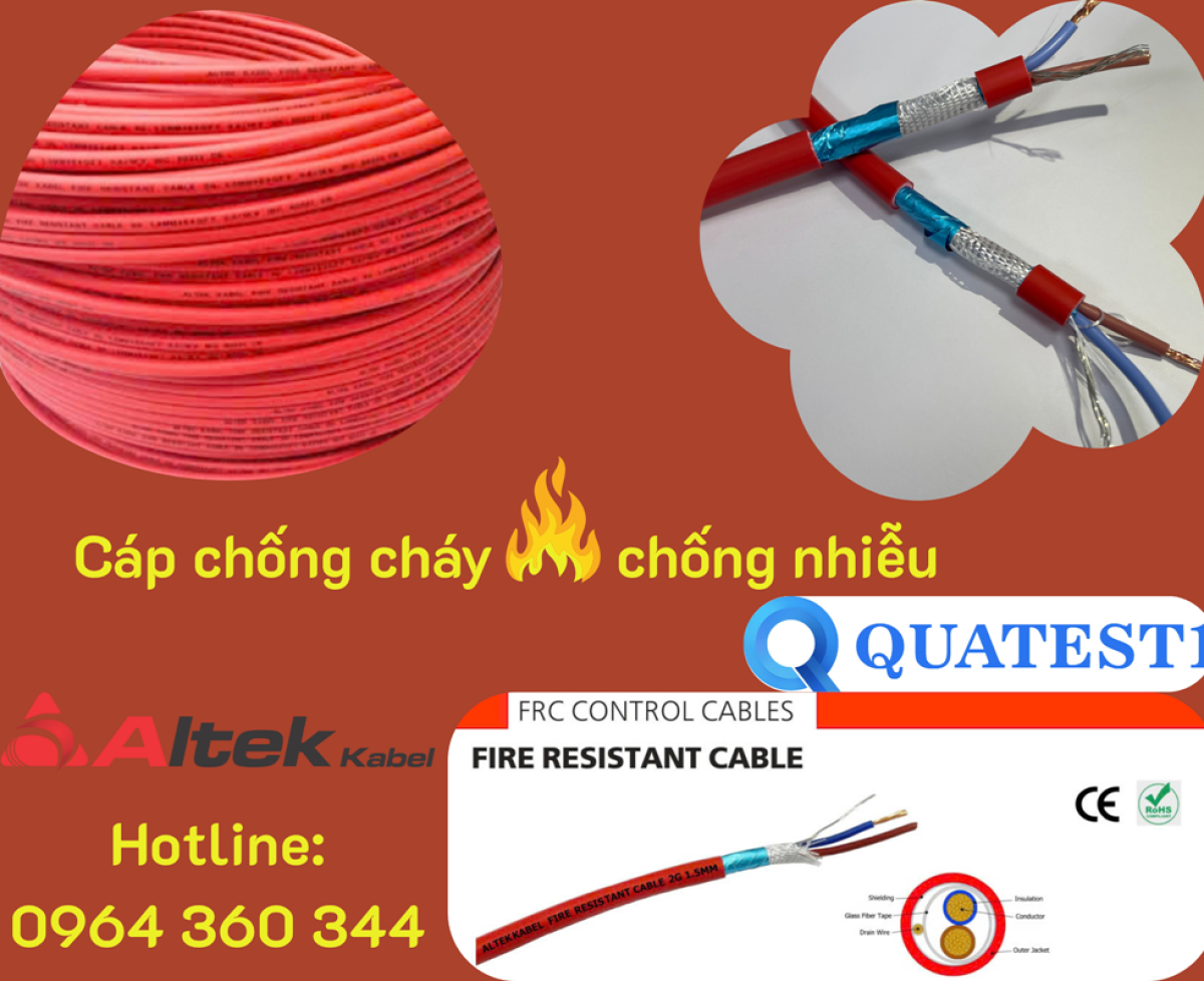 FR210G - Cáp chống cháy chống nhiễu + E + GFT Altek Kabel