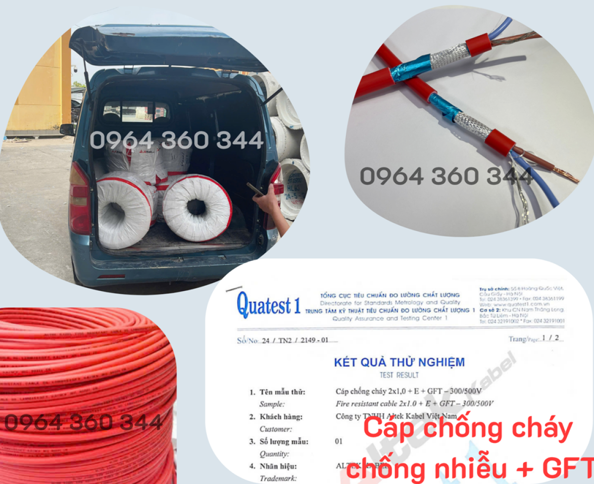 FR210G - Cáp chống cháy chống nhiễu + E + GFT Altek Kabel