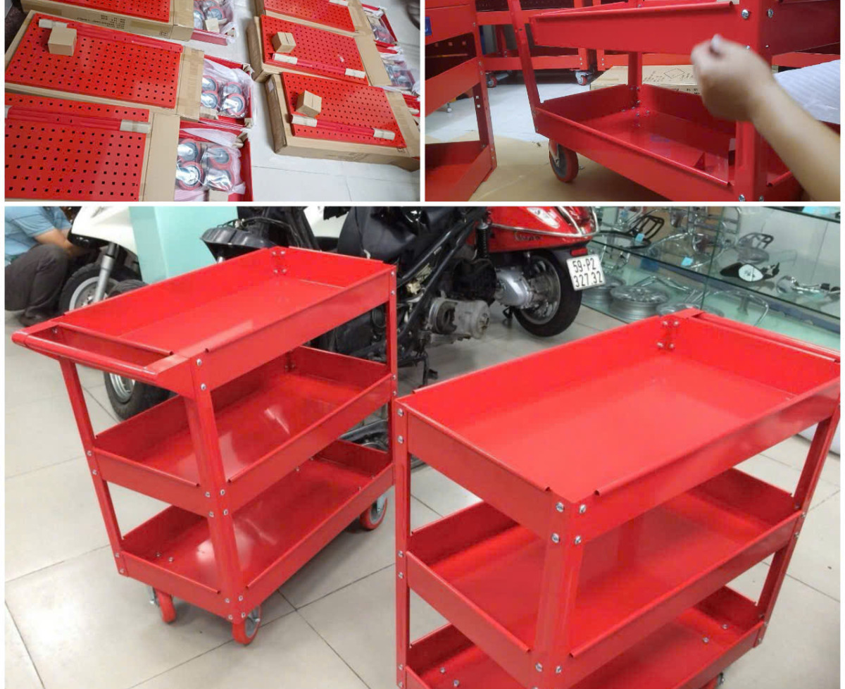 Xe Đẩy Đồ Nghề / Tủ Đựng Dụng Cụ Sửa Xe Chuyên Nghiệp