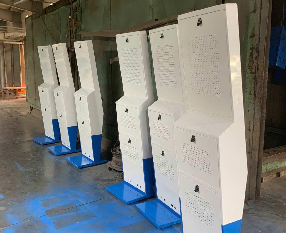 Vỏ kiosk sơn tĩnh điện