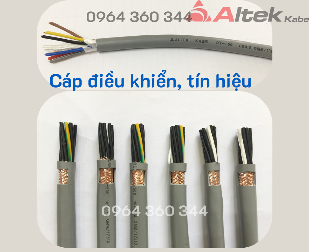 Cáp điều khiển, cáp tín hiệu Altek Kabel chống nhiễu SH-500
