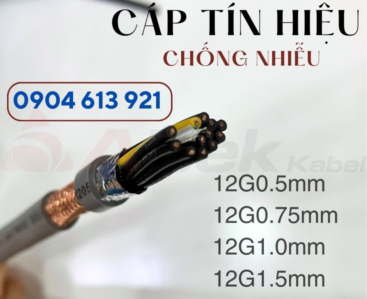 Cáp điều khiển tín hiệu chống nhiễu 12x1.5mm Altek Kabel