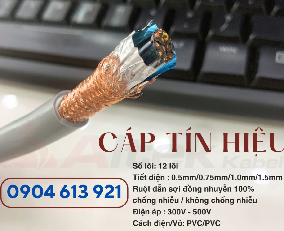 Cáp điều khiển tín hiệu chống nhiễu 12x1.5mm Altek Kabel