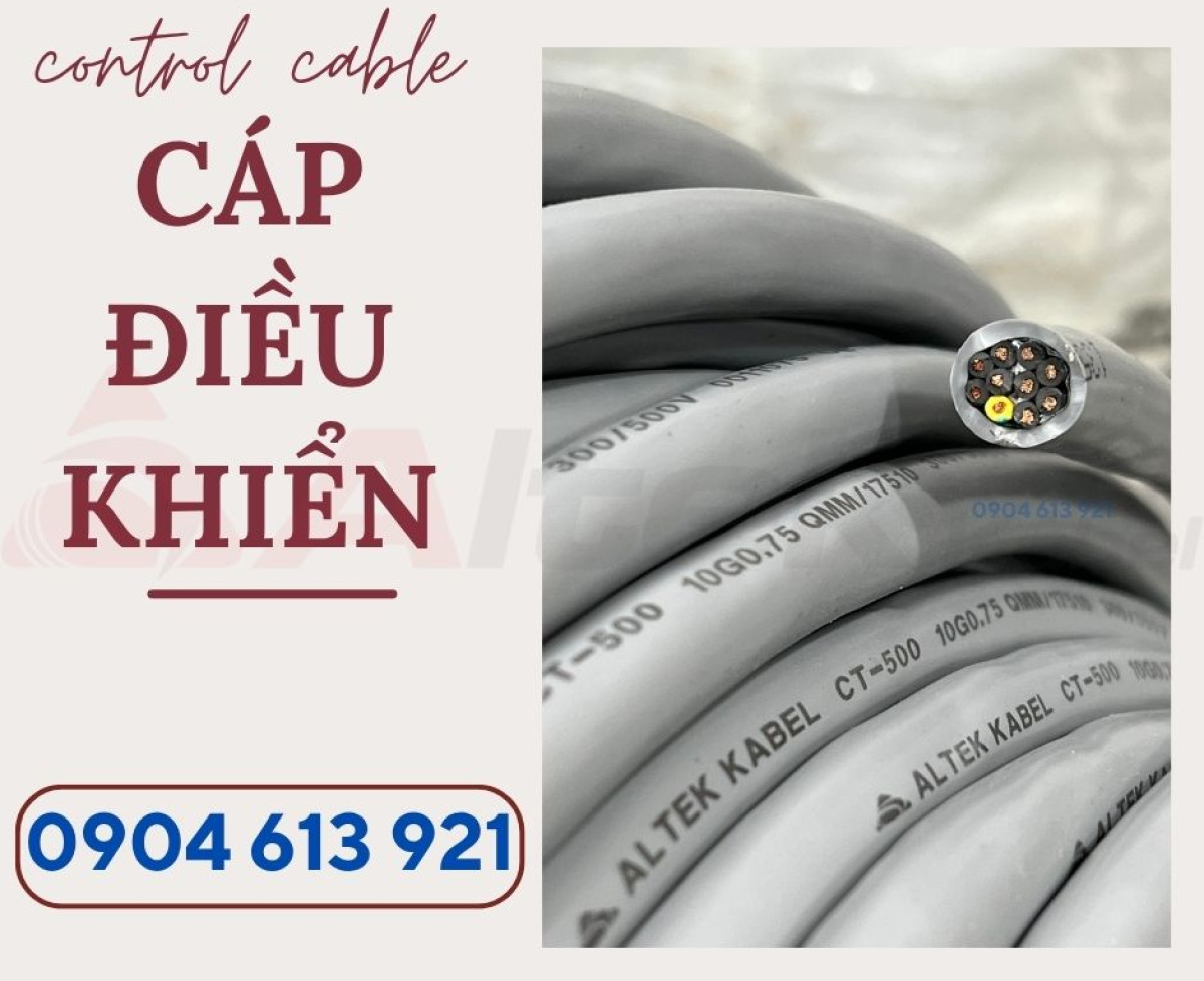Cáp tín hiệu / Control Cable RVV 10x1.0mm Altek lABEL
