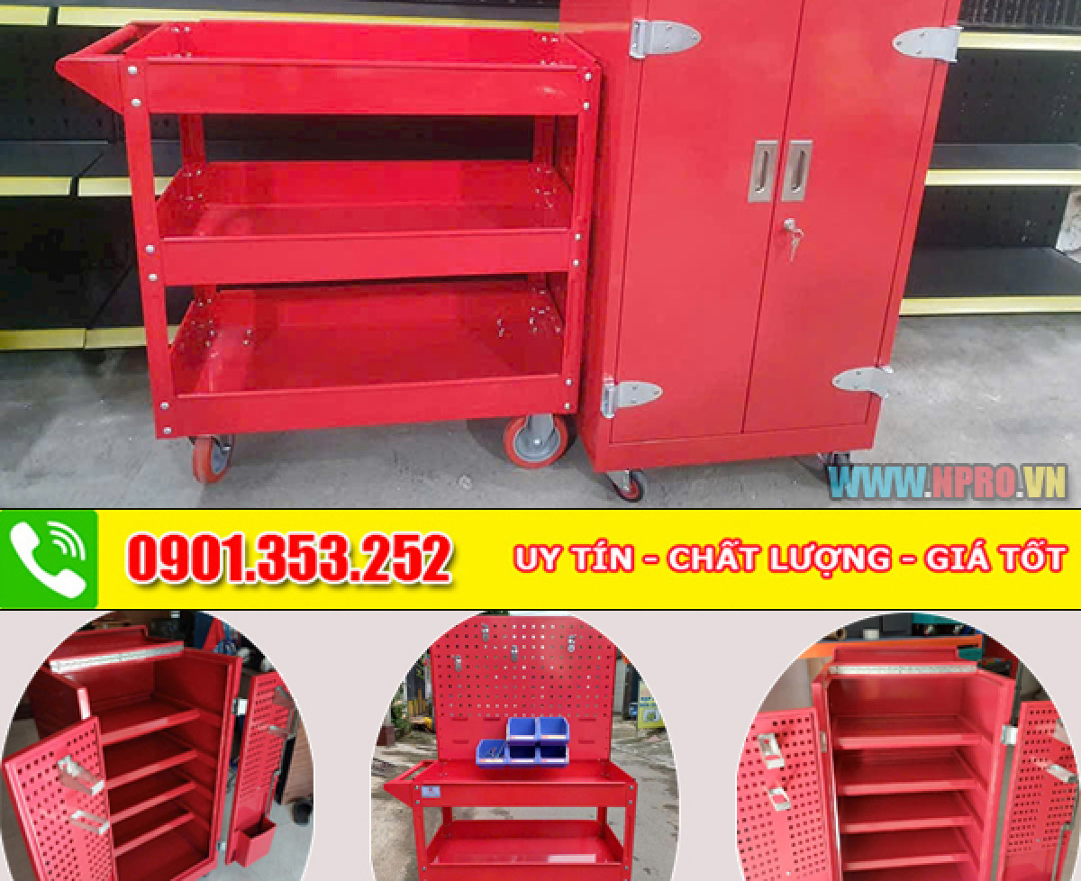 Tủ đồ nghề 5 ngăn 2 cánh chuyên dùng cho tiệm sửa HOnda