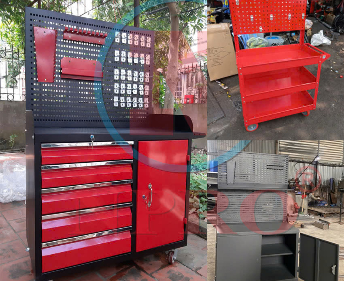 Tủ đồ nghề 5 ngăn 2 cánh chuyên dùng cho tiệm sửa HOnda
