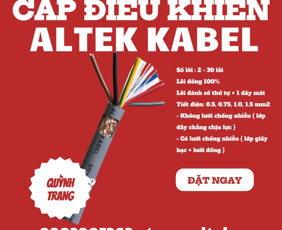 Cung Cấp Cáp Điều Khiển Chống Nhiễu & Không Chống Nhiễu – Altek Kabel Chính Hãng