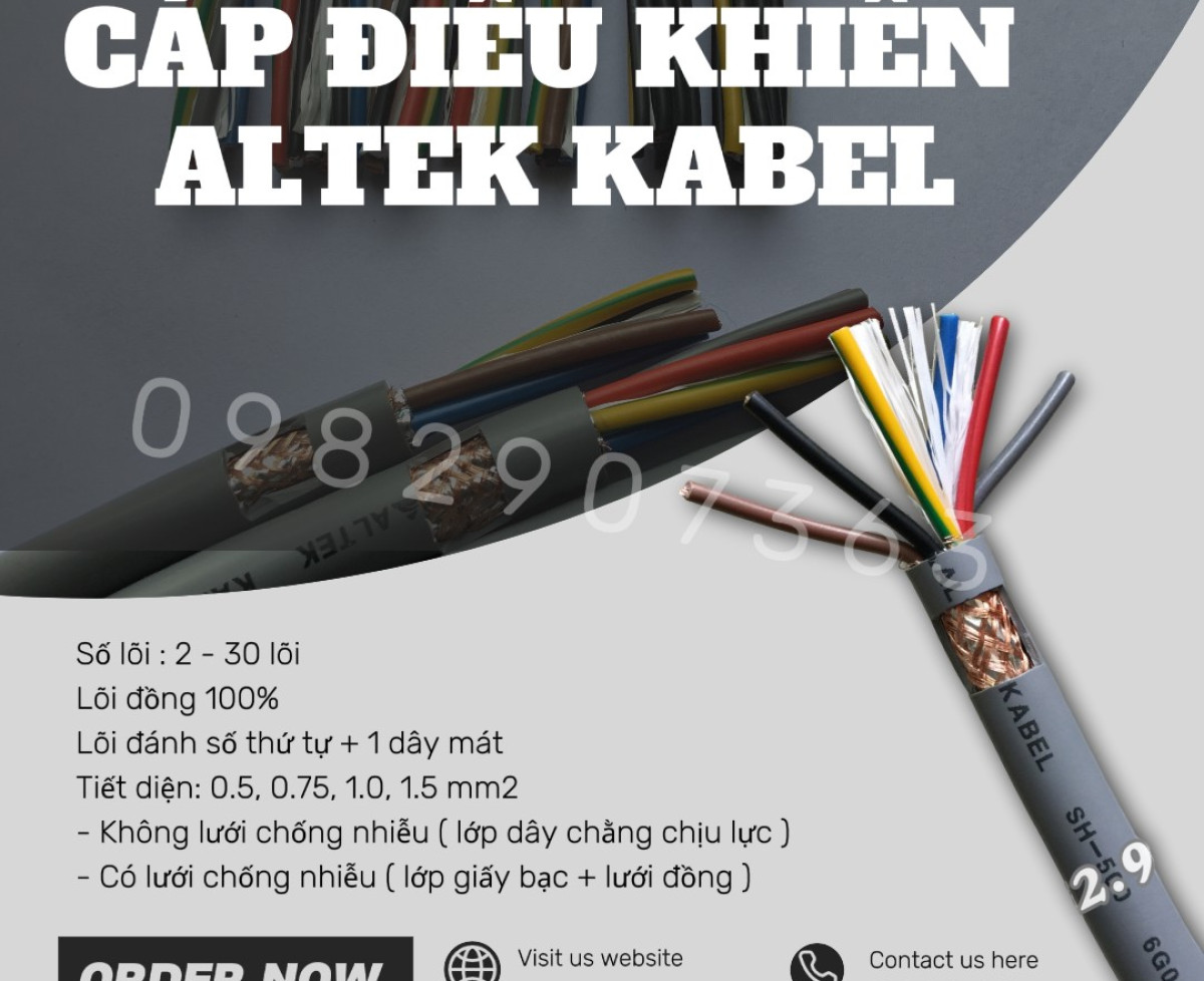 Cung Cấp Cáp Điều Khiển Chống Nhiễu & Không Chống Nhiễu – Altek Kabel Chính Hãng