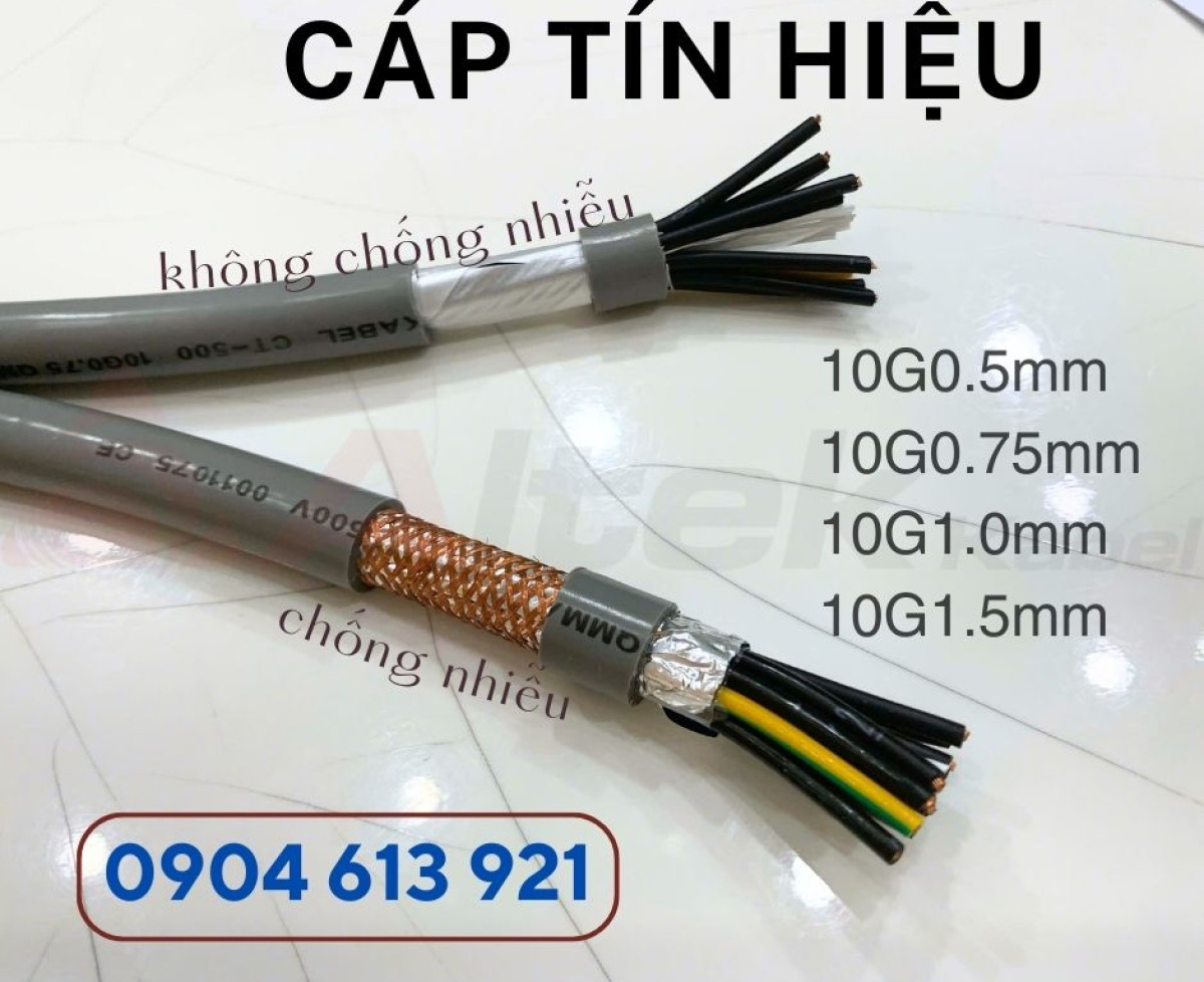 Cáp điện 10 lõi / Cáp tín hiệu CT -500 10x0.5 Altek Kabel phân phối toàn quốc