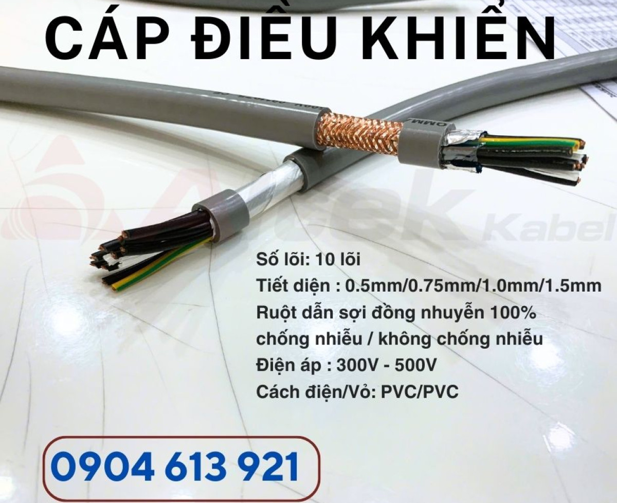 Cáp điện 10 lõi / Cáp tín hiệu CT -500 10x0.5 Altek Kabel phân phối toàn quốc