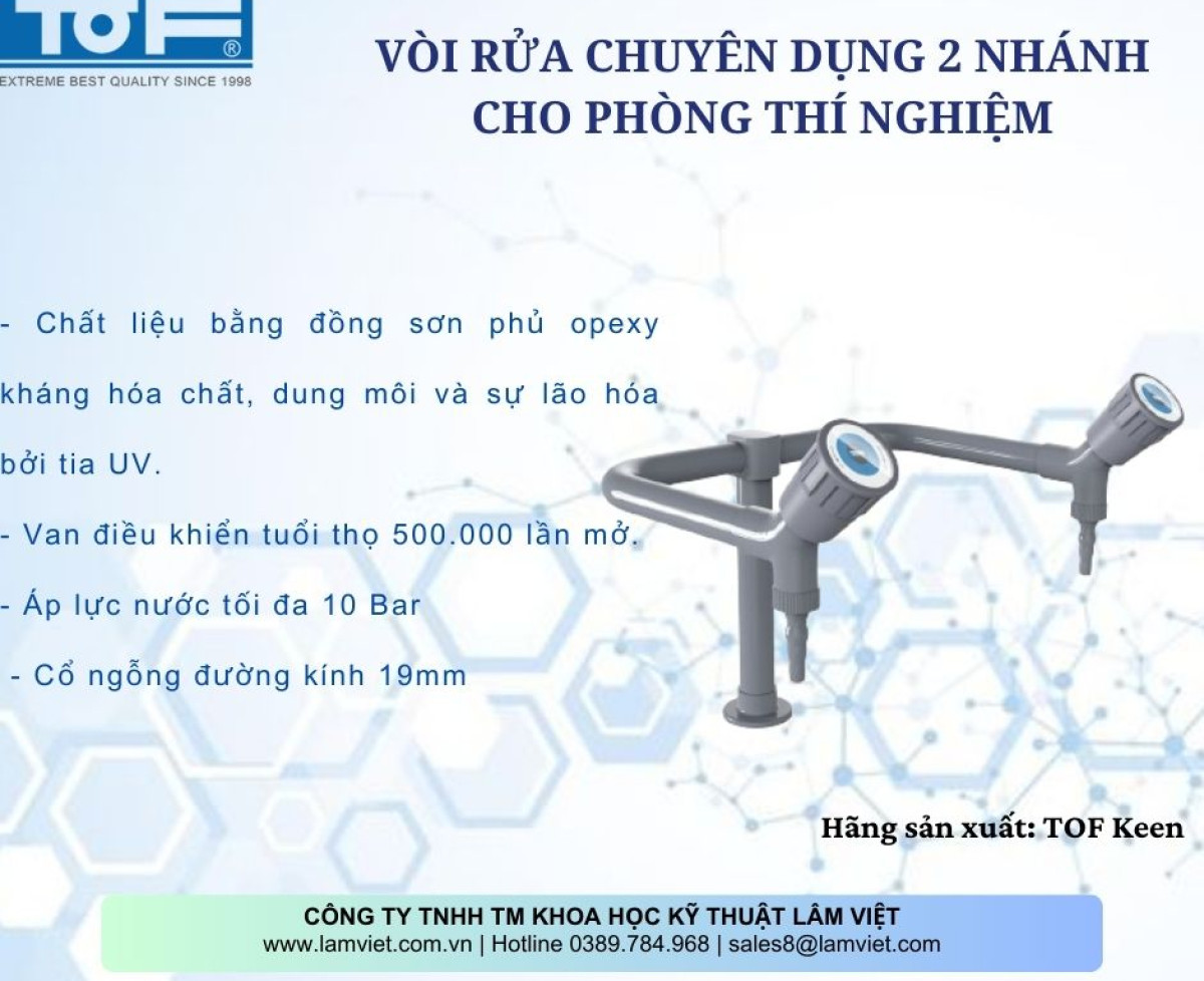 Vòi rửa chuyên dụng cho phòng thí nghiệm