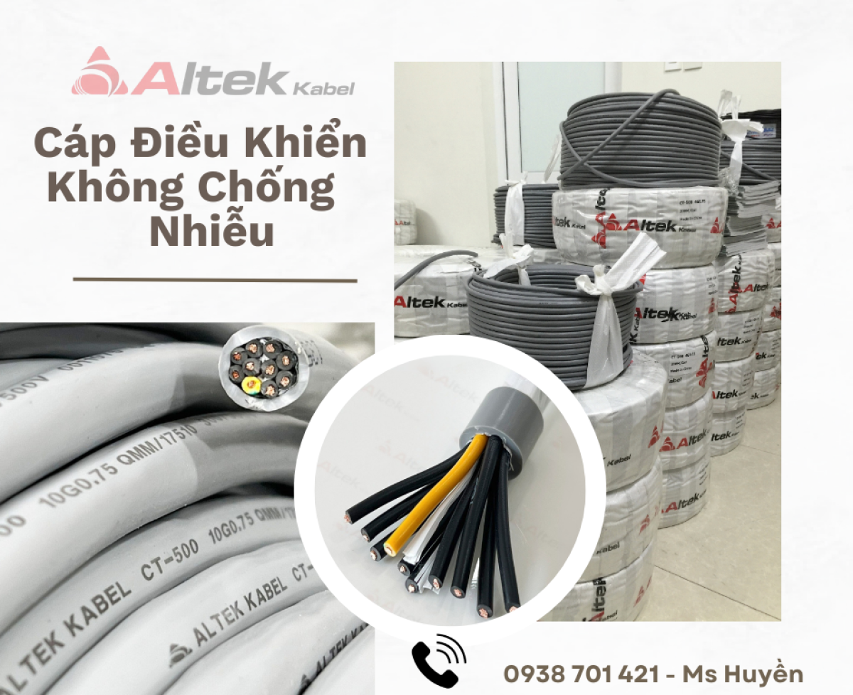 Cáp Điều Khiển Không Lưới Chống Nhiễu 10 Lõi ALTEK KABEL