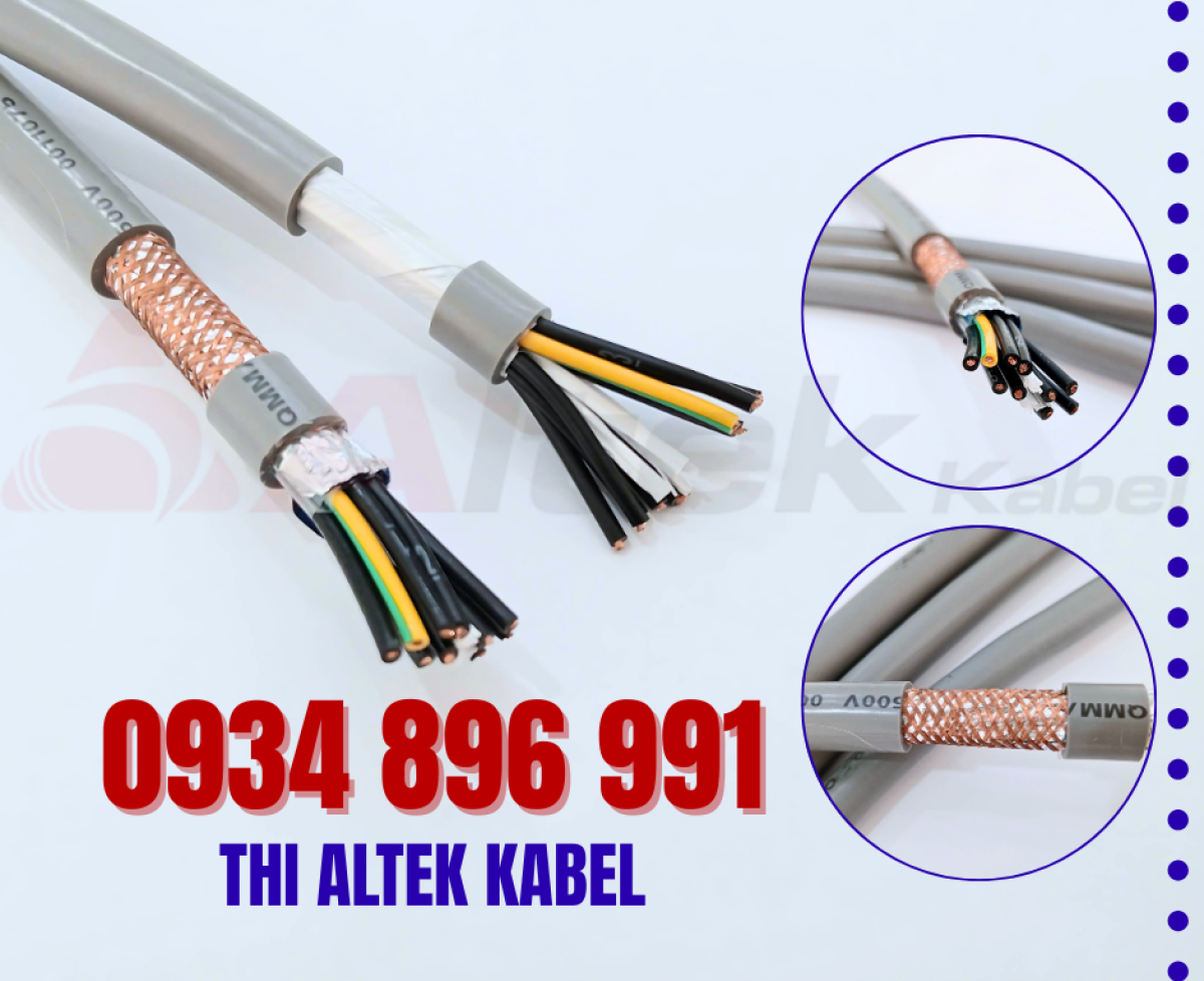 Cáp điều khiển 10 lõi 10×0.5mm/10×0.75mm/10×1.0mm/10×1.5