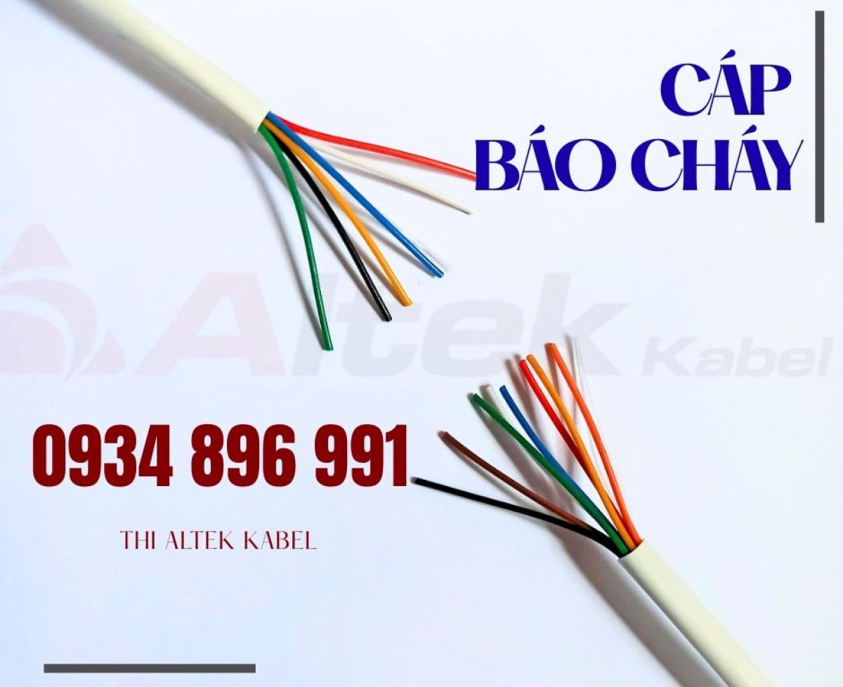 Cáp báo cháy 0.22mm² – 4, 6, 8 lõi (CU), giao nhanh toàn quốc