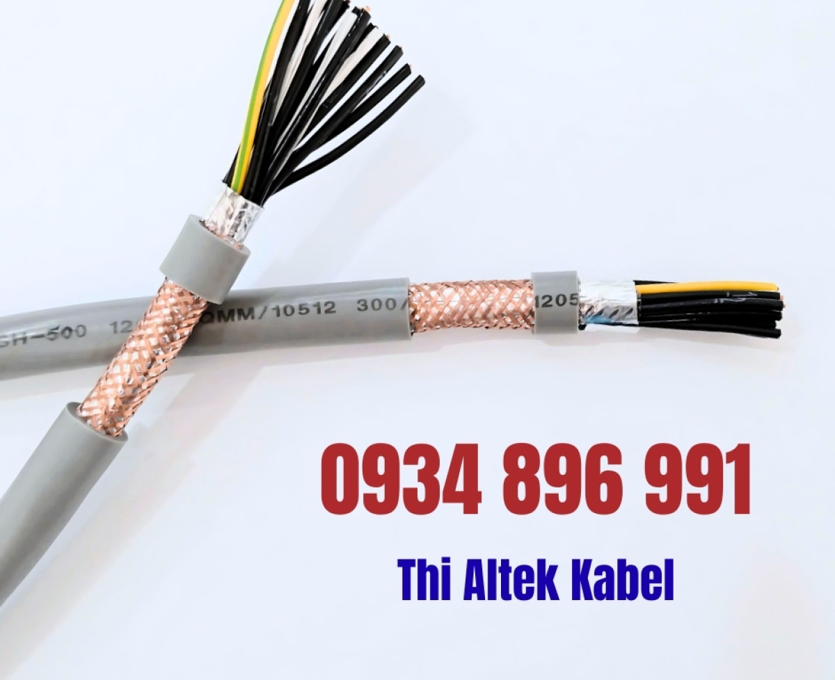 Cáp điều khiển, cáp tín hiệu 12×0.75mm2 có lưới chống nhiễu Altek Kabel