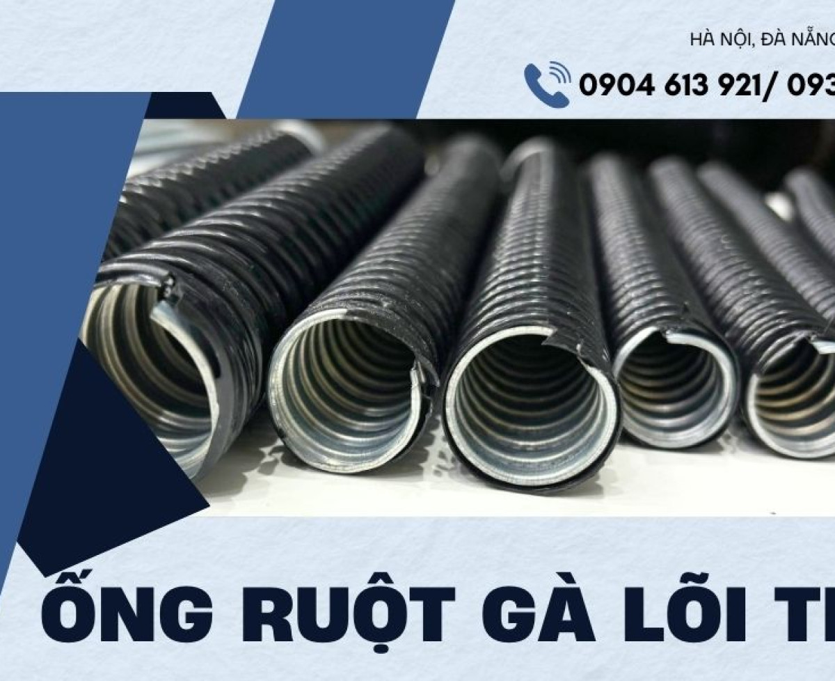 Ốngs ruột gà lõi thép mã kẽm bọc nhựa PVC Đà Nẵng, HCM, Hà Nội