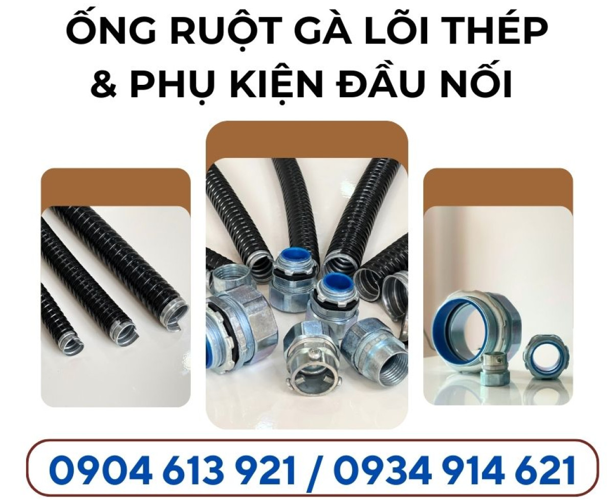 Ốngs ruột gà lõi thép mã kẽm bọc nhựa PVC Đà Nẵng, HCM, Hà Nội