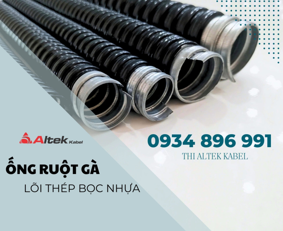 Ống Ruột Gà Lõi Thép Bọc Nhựa PVC Phi 13 – Phi 114 + Phụ Kiện Đầu Nối – Giá Tốt