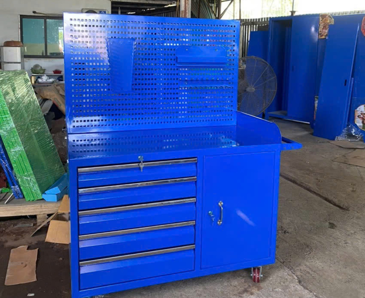 Xe đẩy để dụng cụ, đồ nghề 3 ngăn