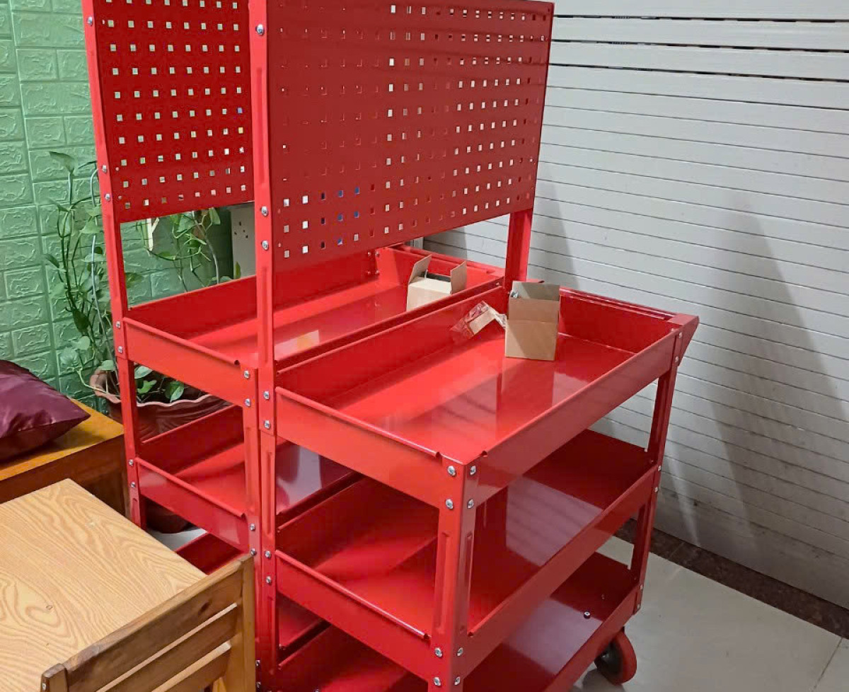 Xe đẩy để dụng cụ, đồ nghề 3 ngăn