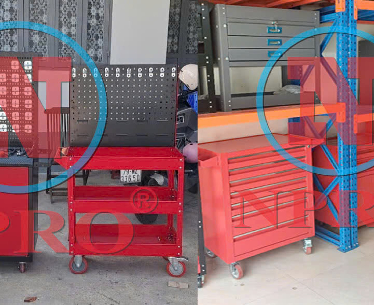 Tủ đồ nghề 2 ngăn 1 hộc - tủ đựng dụng cụ
