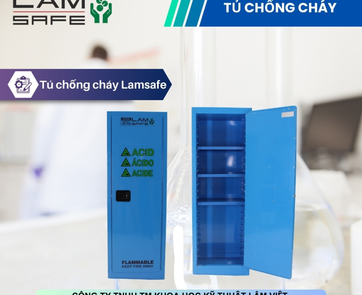Tủ chứa dung môi chống cháy LAMSAFE