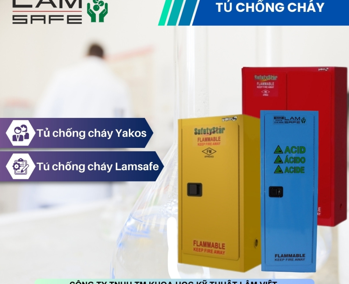 Tủ chứa dung môi chống cháy LAMSAFE
