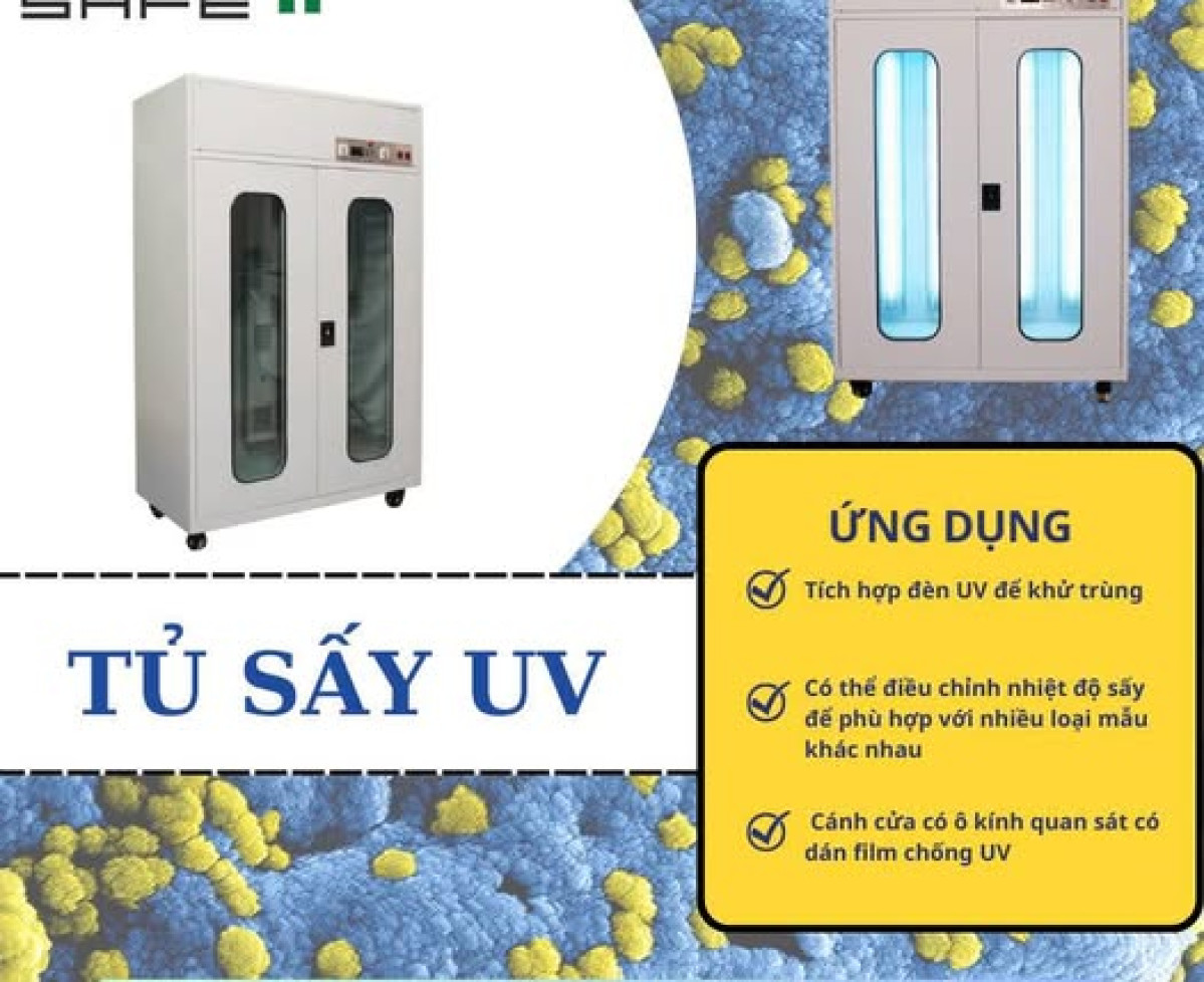 Tủ sấy kết hợp tiệt trùng UV của thương hiệu Lamsafe
