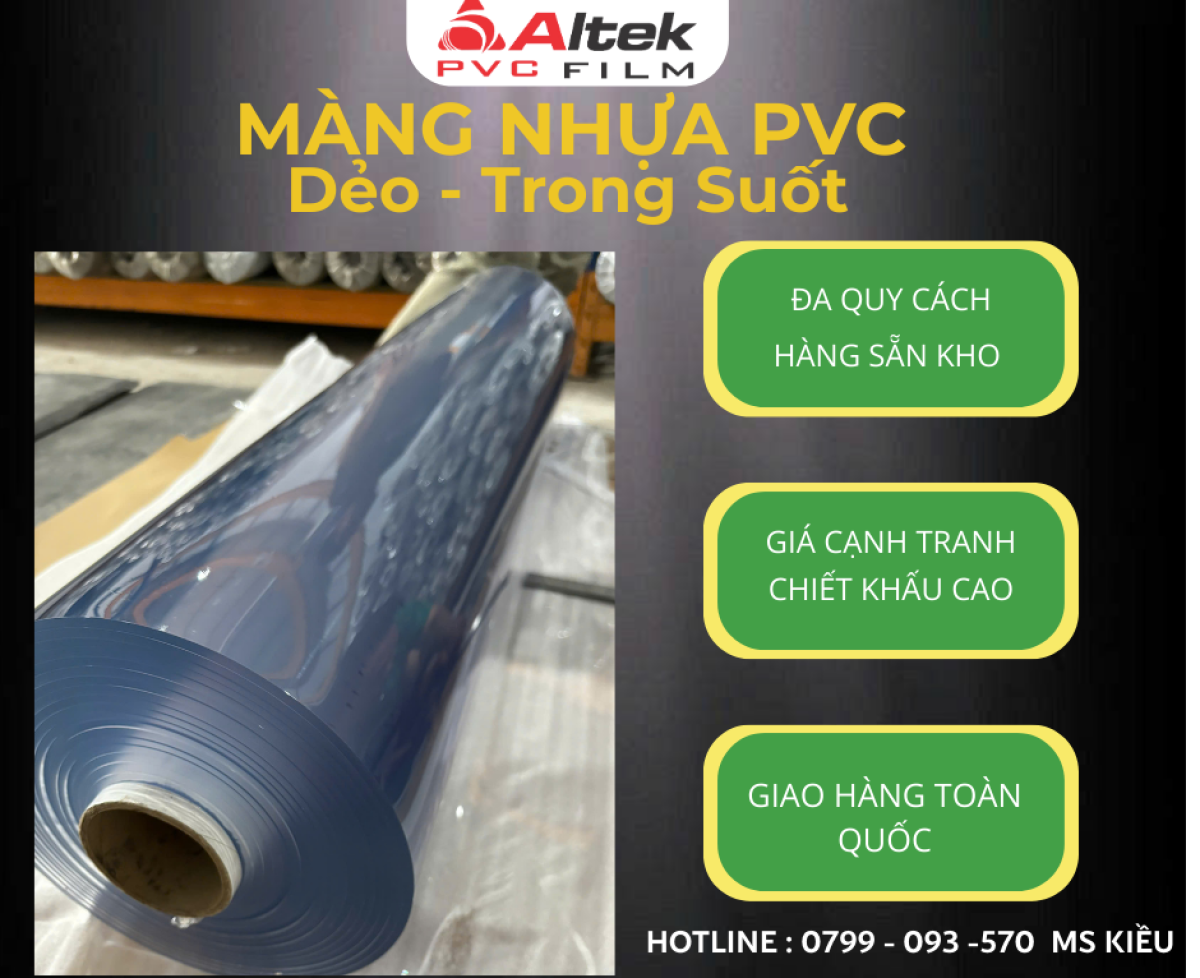 Mua màng nhựa pvc Dẻo – Trong suốt – Cao cấp – Giá cực tốt