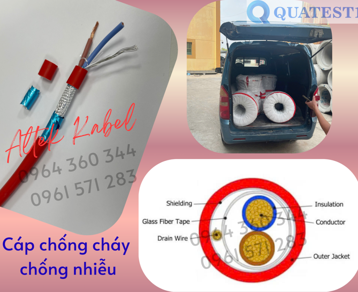 Giá tốt cáp chống cháy chống nhiễu Altek Kabel 2x0.75 tại HCM