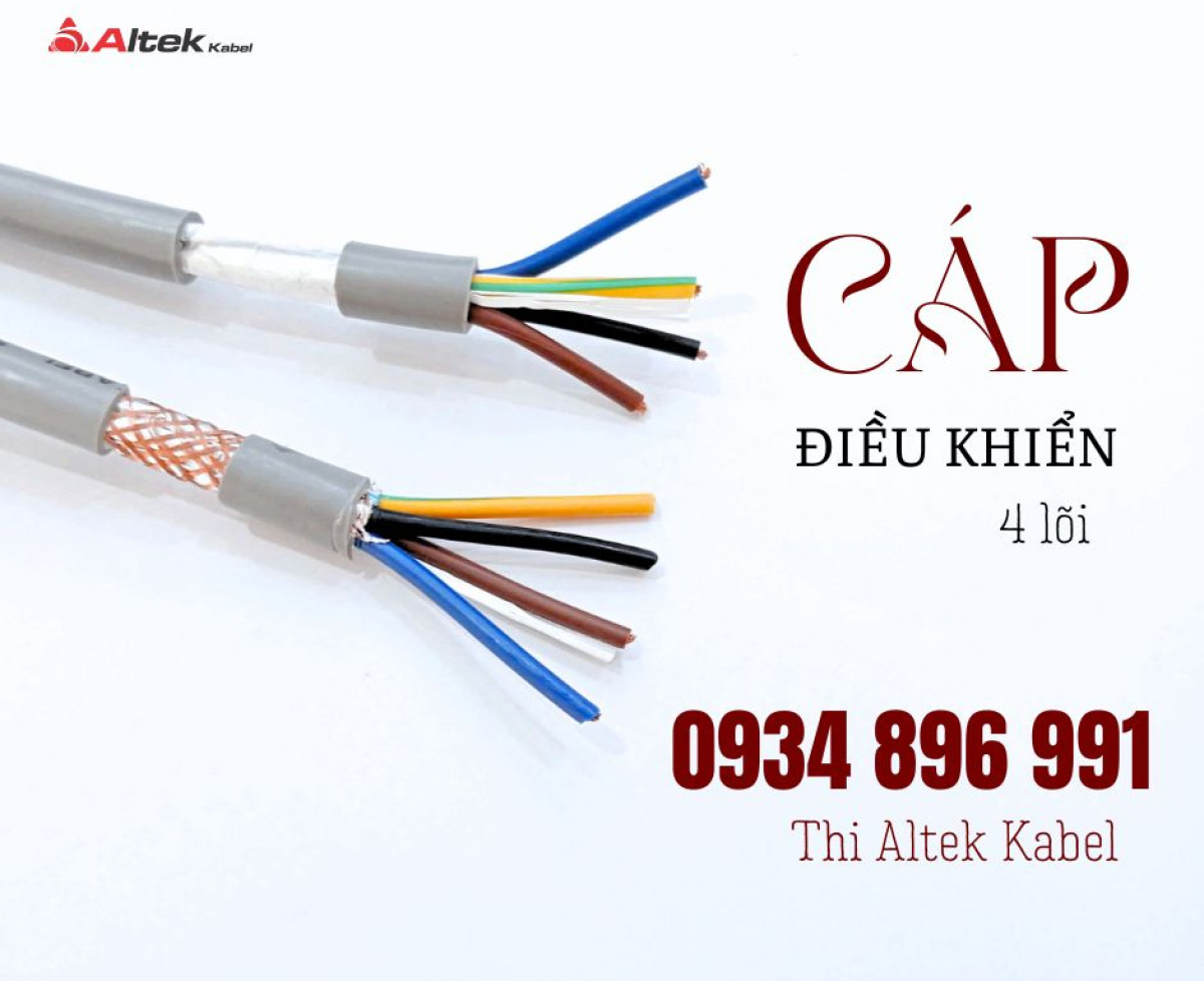 Dây cáp điều khiển 4 x 1.0mm2 Altek Kabel – CT-500, SH-500