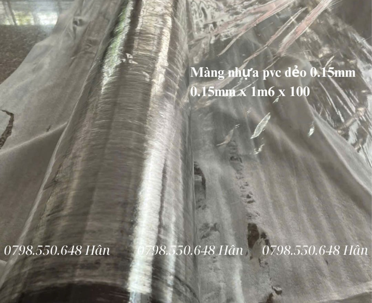 Cuộn màng pvc dẻo trong suốt 0.15mm