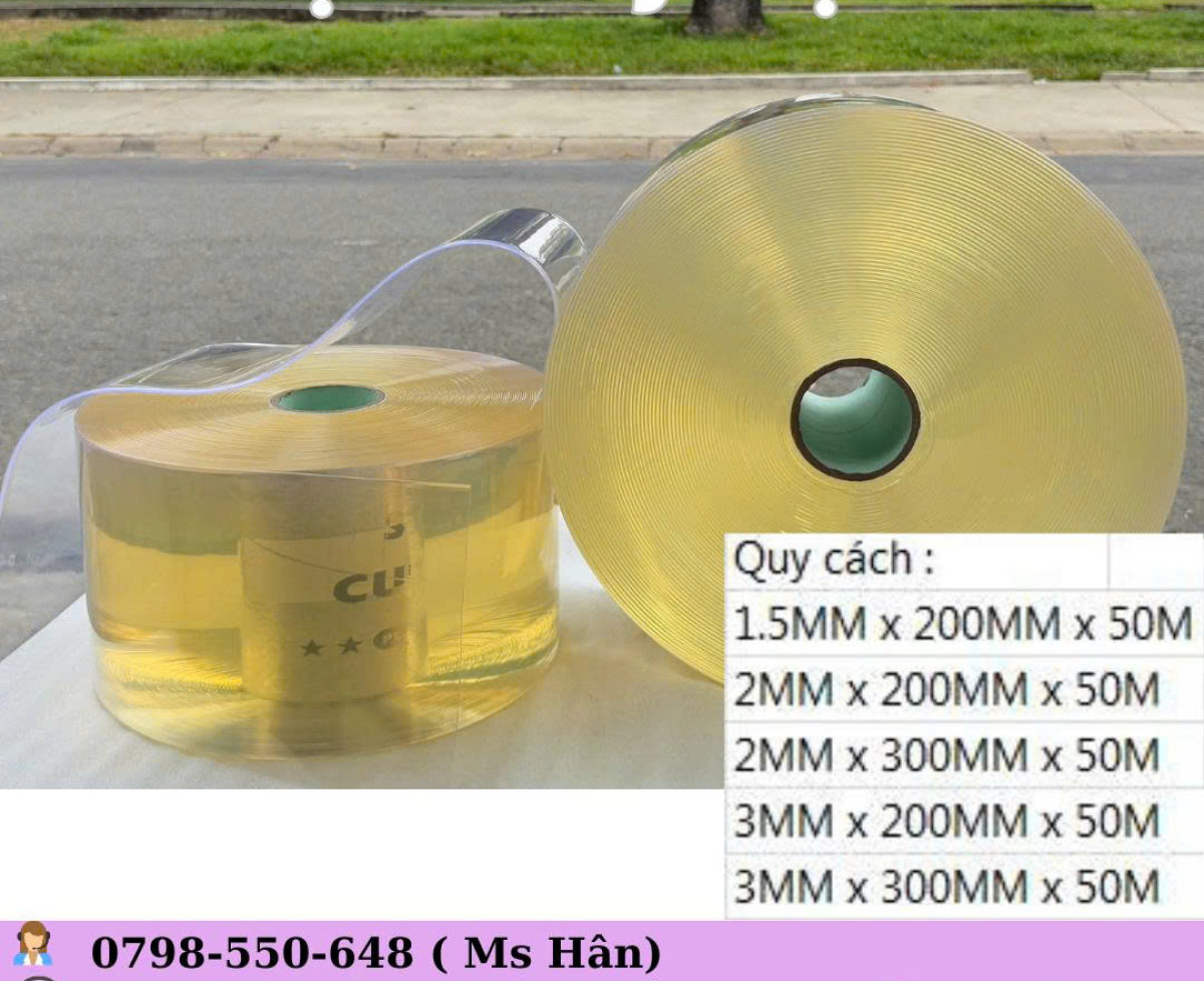 Rèm nhựa cuộn nhỏ PVC dẻo