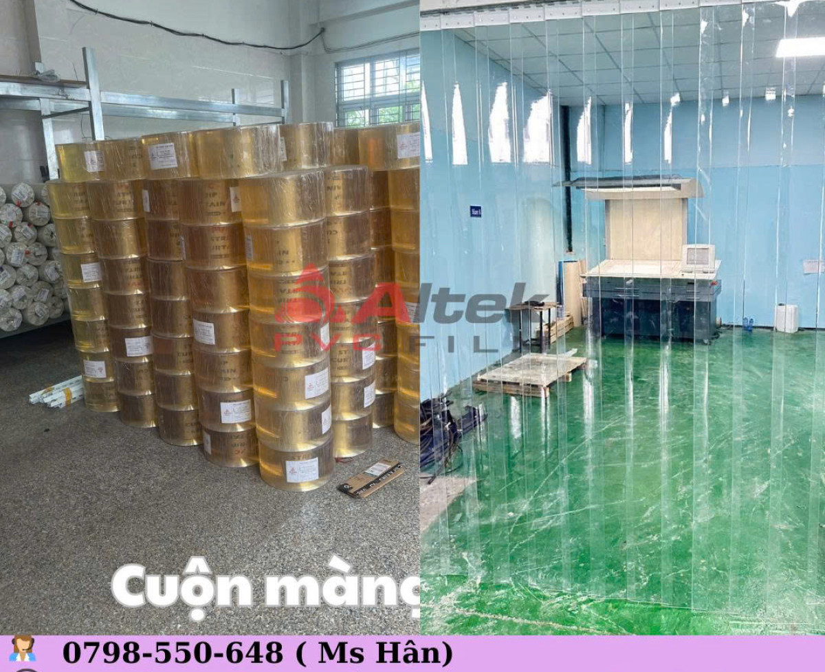 Rèm nhựa cuộn nhỏ PVC dẻo