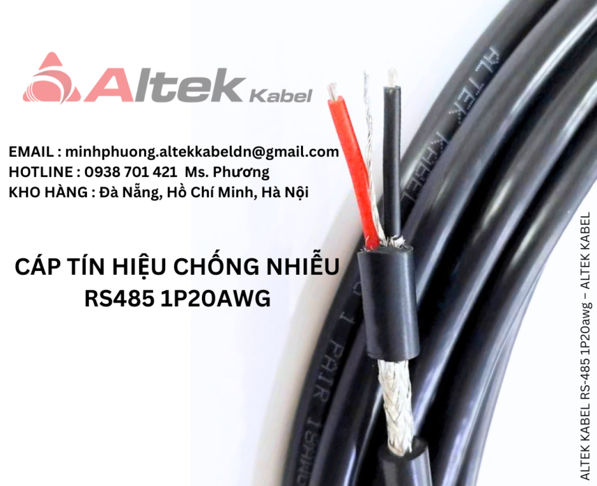 CÁP TÍN HIỆU CHỐNG NHIỄU RS485 1P20AWG – ALTEK KABEL