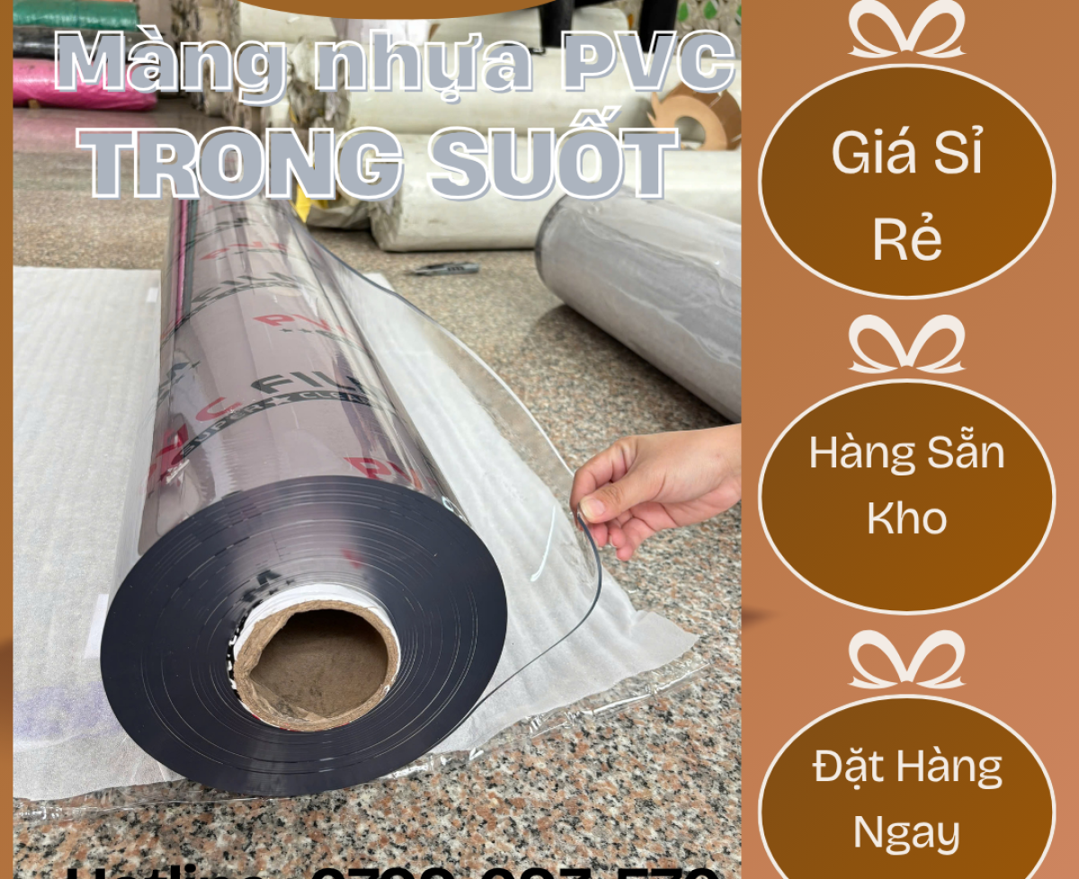 Màng PVC Dẻo Trong Suốt / Khổ Lớn – giá rẻ tại Lạng Sơn