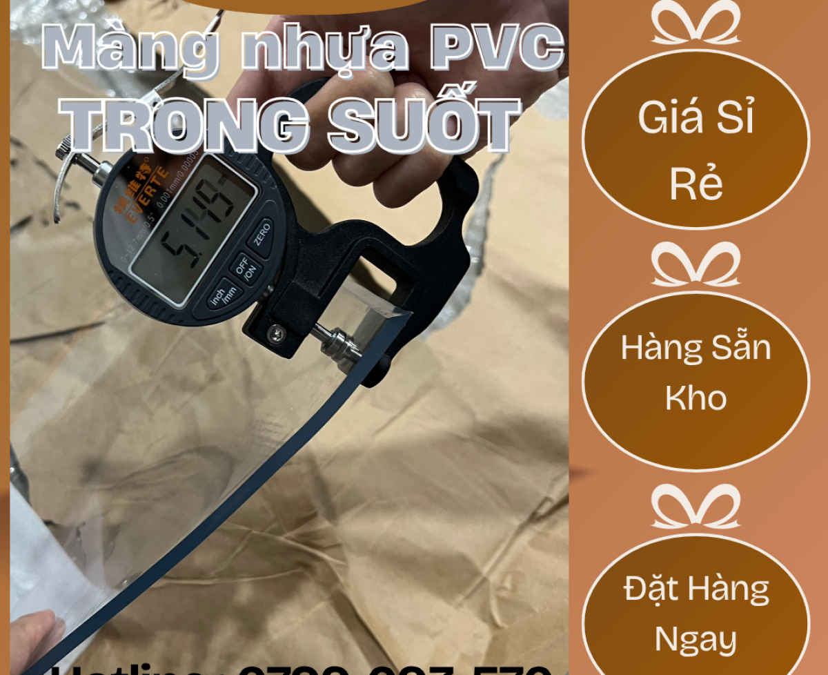 Màng PVC Dẻo Trong Suốt / Khổ Lớn – giá rẻ tại Lạng Sơn