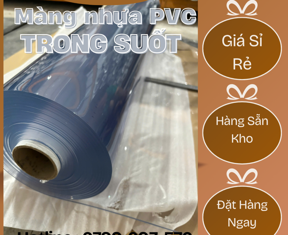 Màng PVC Dẻo Trong Suốt / Khổ Lớn – giá rẻ tại Lạng Sơn