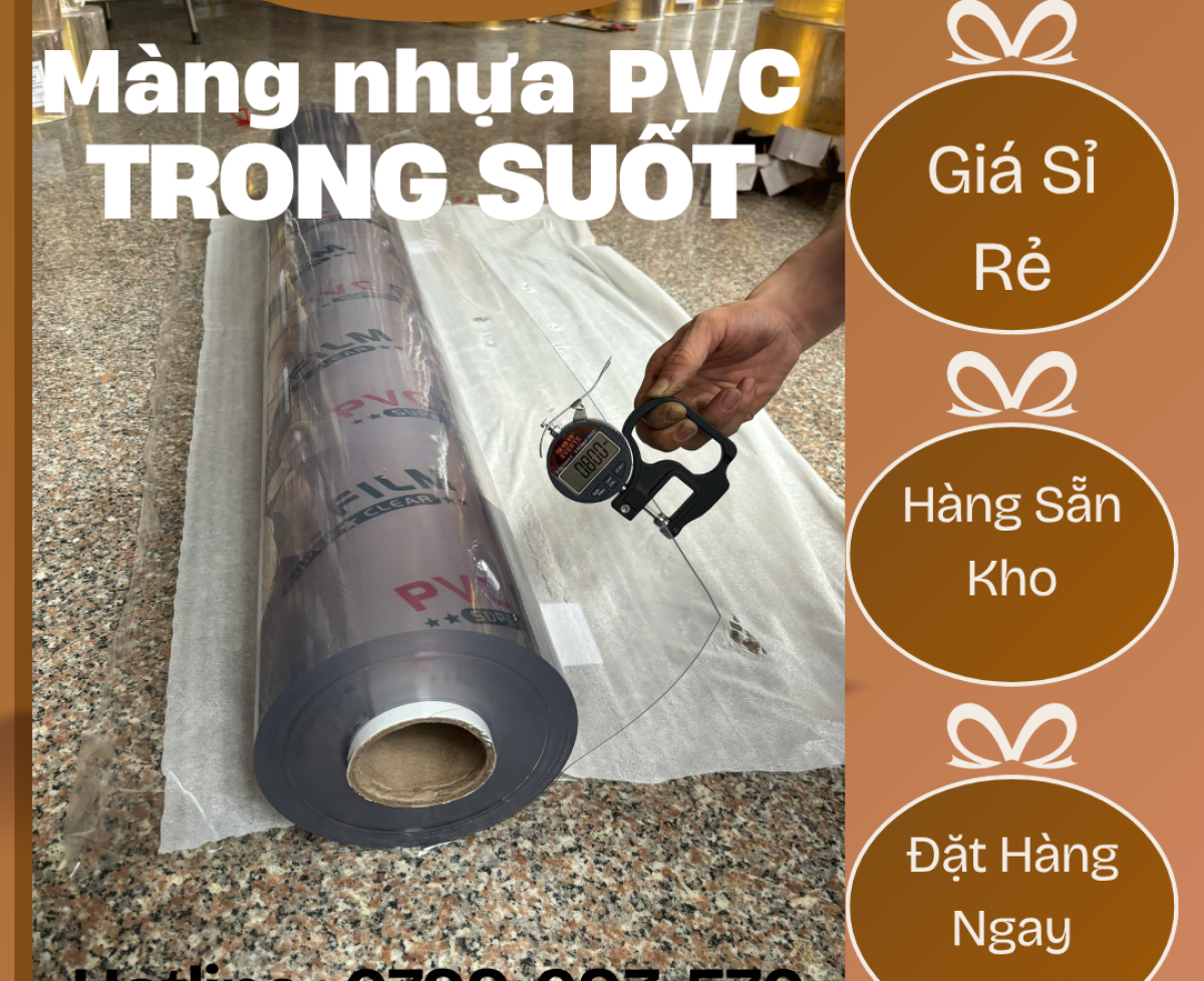 Màng PVC Dẻo Trong Suốt / Khổ Lớn – giá rẻ tại Lạng Sơn