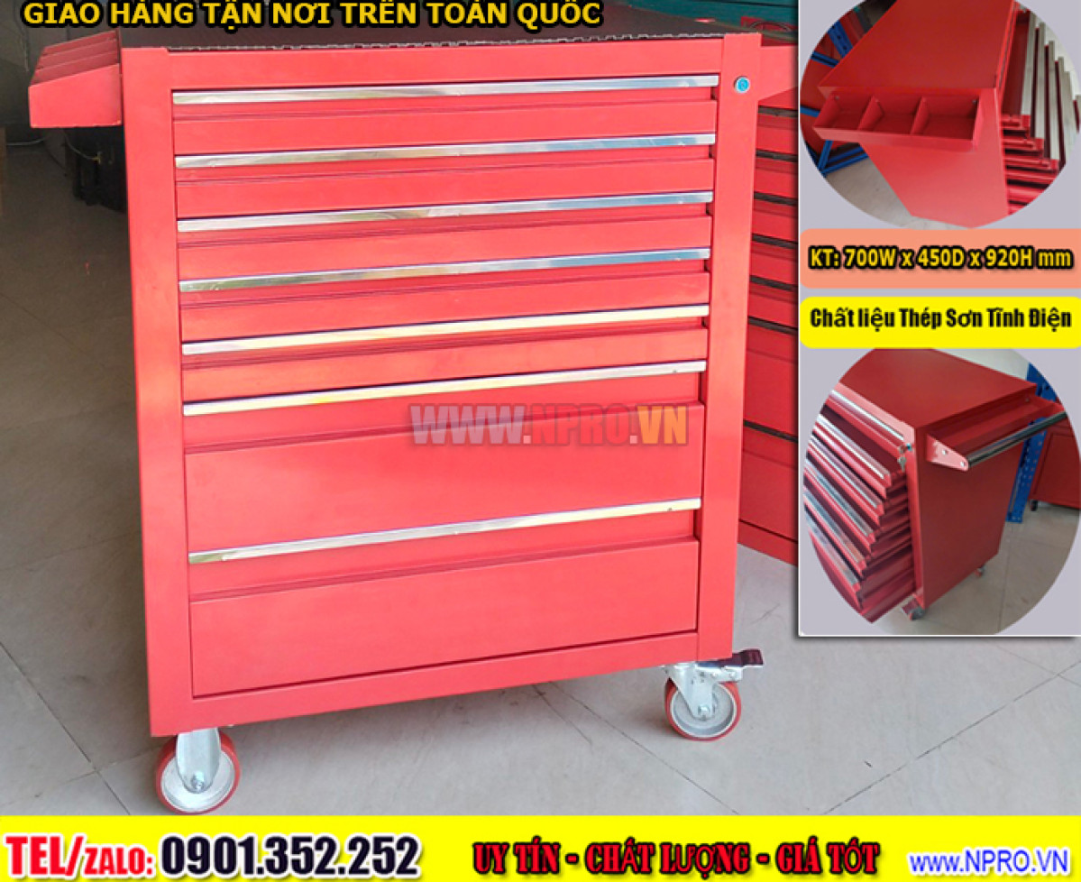 Tủ đồ nghề 7 ngăn kéo, Tủ dụng cụ 7 ngăn