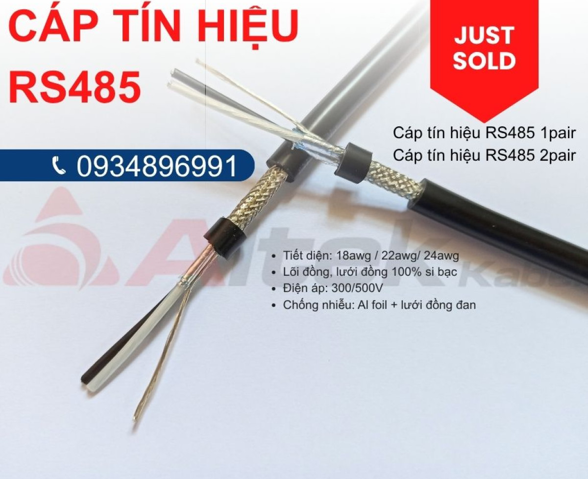 Cáp RS485 –1pr18awg,2pr20awg Altek Kabel Đà Nẵng