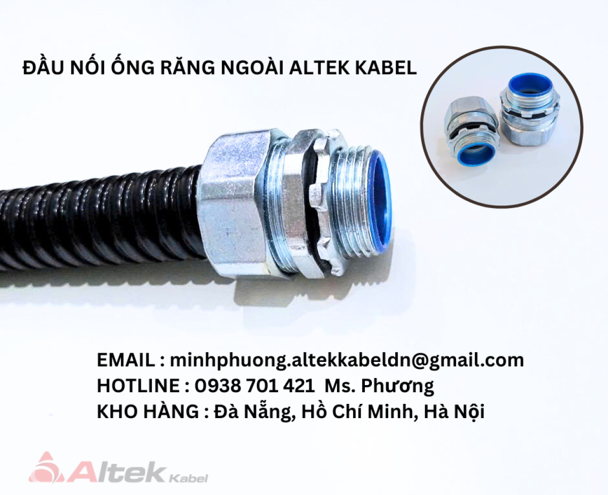 Đầu nối ống răng ngoài Altek Kabel