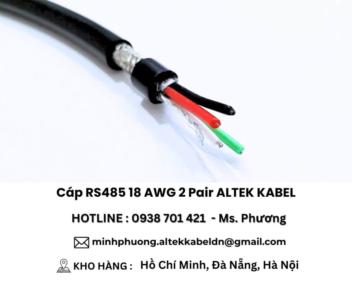 Cáp RS485 18 AWG 2 Pair ALTEK KABEL Đà Nẵng, Hà Nội, Hồ Chí Minh