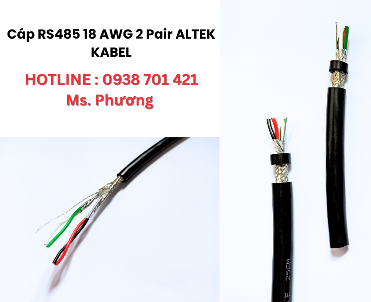 Cáp RS485 18 AWG 2 Pair ALTEK KABEL Đà Nẵng, Hà Nội, Hồ Chí Minh