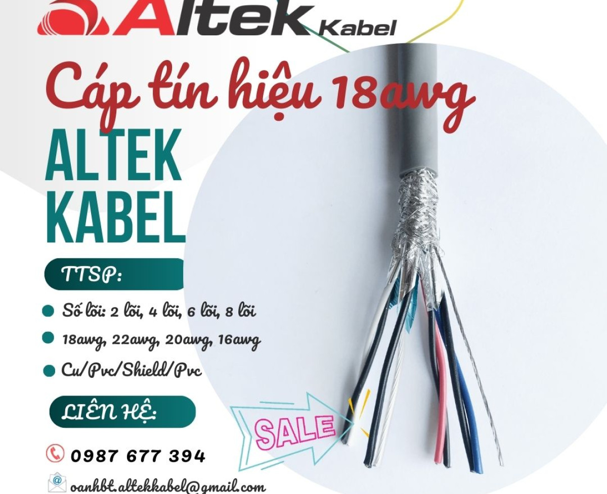 Cáp tín hiệu âm thanh 18AWG